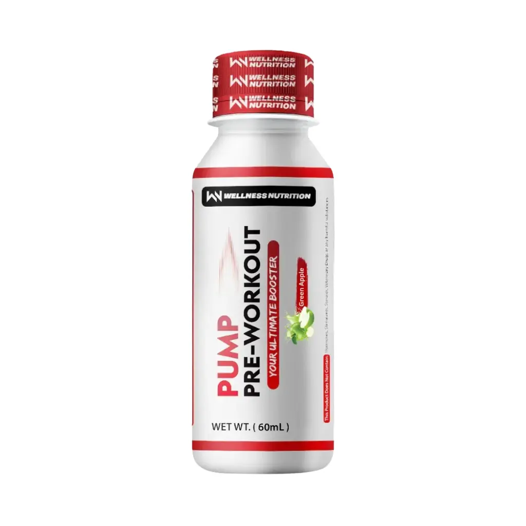 Wellness Nutrition Pump Pre-Workout Shot-60Ml-GREEN APPLE