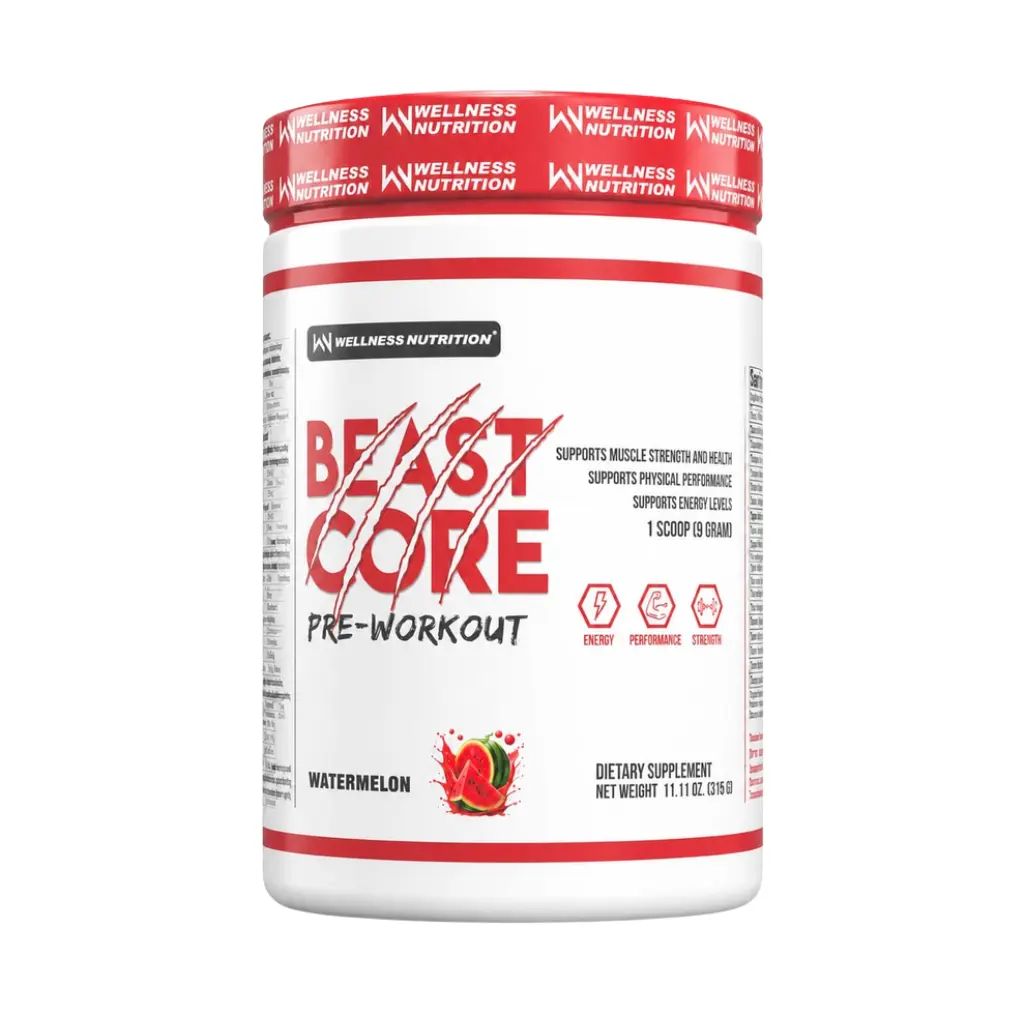 Wellness Nutrition Beast Core-Pre-Workout-315g-35Serv-Watermelon