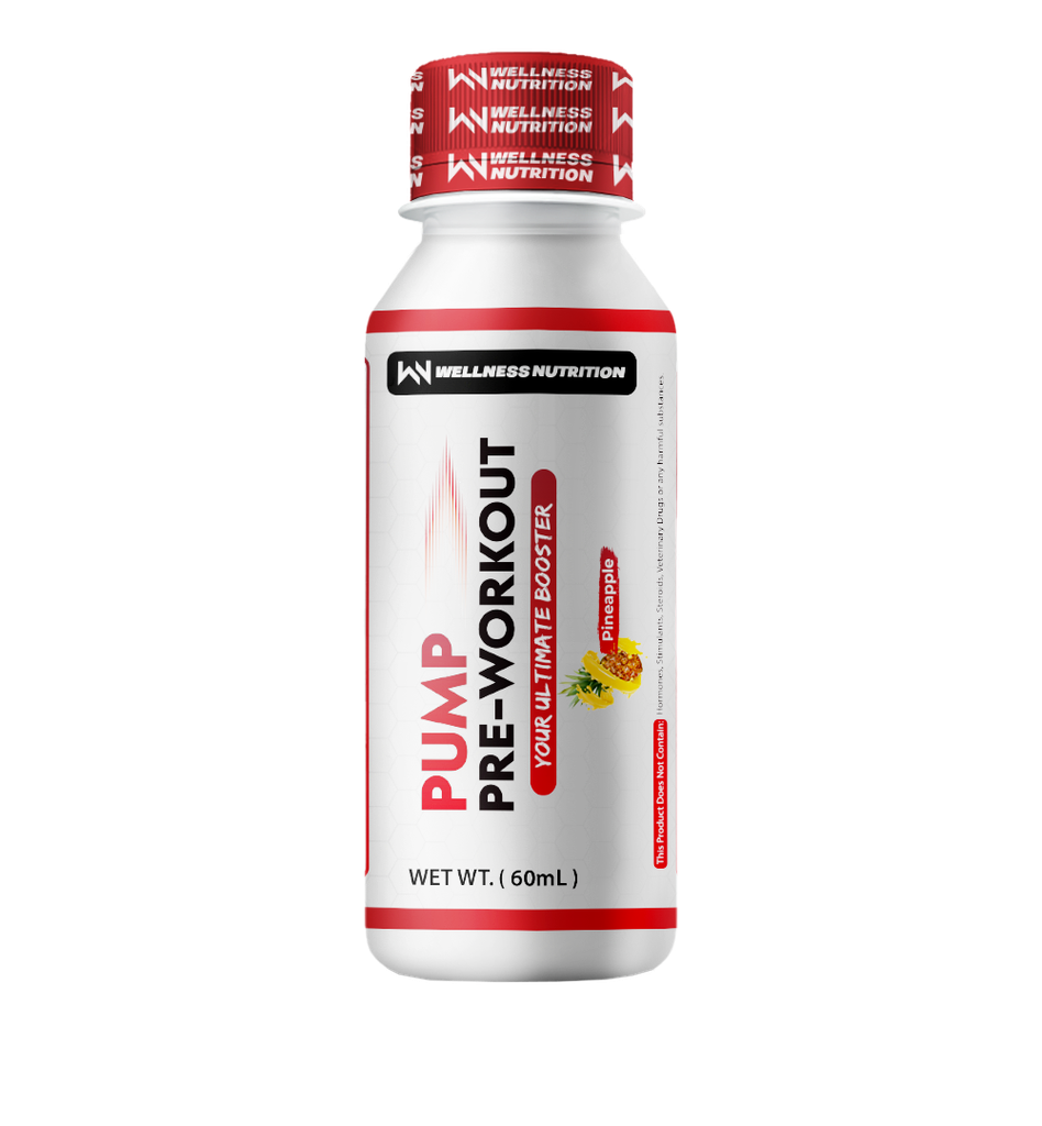 [6224002171290] Wellness Nutrition Pump Pre-Workout Shot -60Ml- Pineapple
