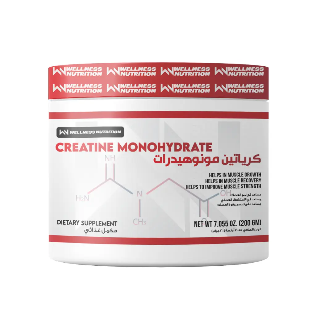 [6224002171337] Wellness Nutrition Creatine Monohydrate-200G-40Serv.-Unflavored