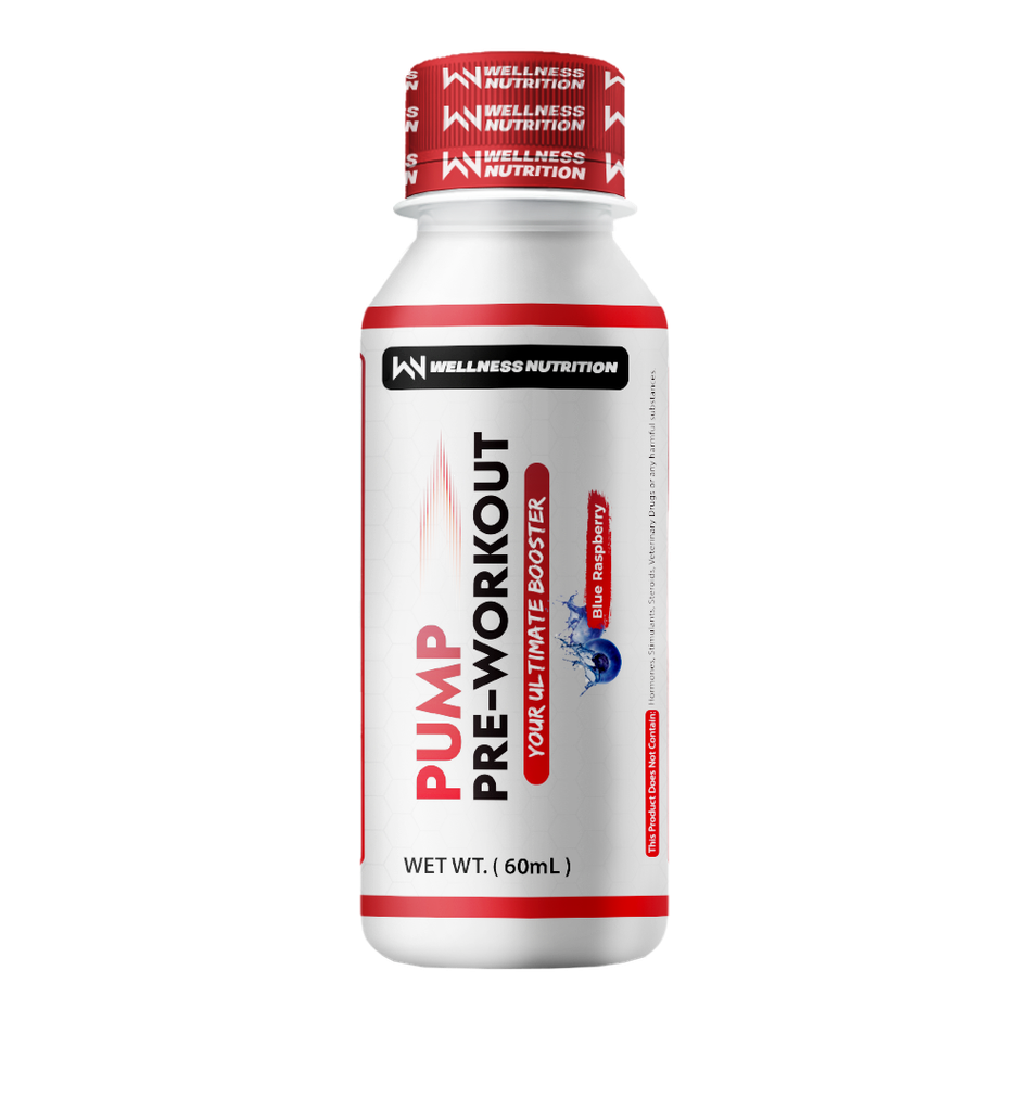 [6224002171207] Wellness Nutrition Pump Pre-Workout Shot  Shot-60Ml-BlueBerry